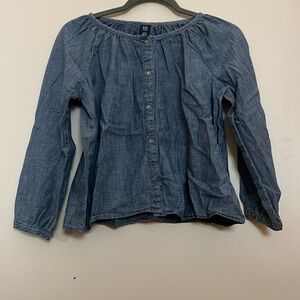 gap denim shirt, size youth medium